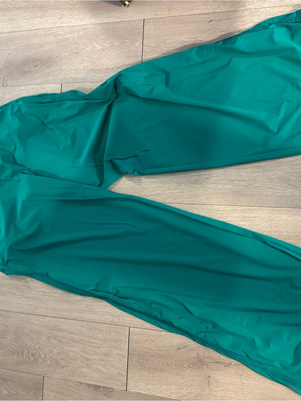 ALO Yoga Teal Wide-Leg Elastic Waist Pants - Picture 2 of 3